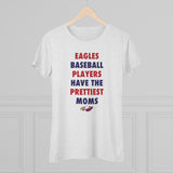 Eagles Prettiest Moms Baseball Ladies' V-Neck T-Shirt (more colors)