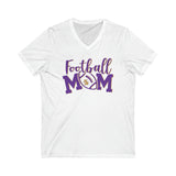 NR Football Mom Unisex Jersey Short Sleeve V-Neck Tee