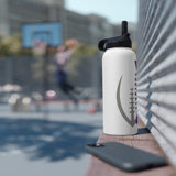 Bears Football Stainless Steel Water Bottle, Standard Lid