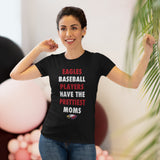 Eagles Prettiest Moms Baseball Ladies' V-Neck T-Shirt (more colors)