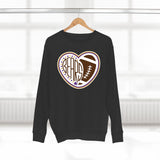 Bears Heart Football Crewneck Sweatshirt