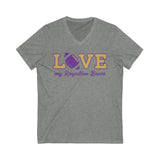 Love My Bears FB V-neck Unisex Jersey Short Sleeve
