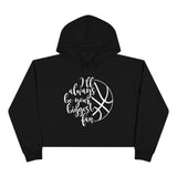 Highland Basketball Biggest Fan Crop Hoodie