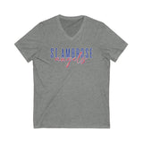 St.Ambrose Unisex Jersey Short Sleeve V-Neck Tee