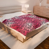 MANTA on Repeat Velveteen Plush Blanket