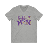 NR Football Mom Unisex Jersey Short Sleeve V-Neck Tee