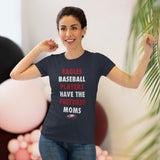 Eagles Prettiest Moms Baseball Ladies' V-Neck T-Shirt (more colors)