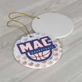 MAC Basketball Ceramic Ornament