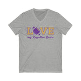 Love My Bears FB V-neck Unisex Jersey Short Sleeve
