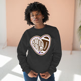 Bears Heart Football Crewneck Sweatshirt