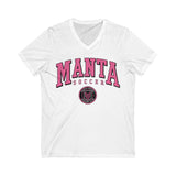 Manta Soccer V-neck Unisex Jersey Short Sleeve