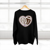 Bears Heart Football Crewneck Sweatshirt
