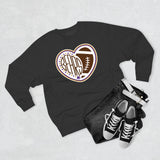 Bears Heart Football Crewneck Sweatshirt
