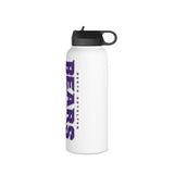 Bears Football Stainless Steel Water Bottle, Standard Lid