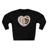 Bears Heart Football Crewneck Sweatshirt
