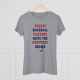 Eagles Prettiest Moms Baseball Ladies' V-Neck T-Shirt (more colors)