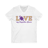 Love My Bears FB V-neck Unisex Jersey Short Sleeve