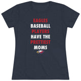 Eagles Prettiest Moms Baseball Ladies' V-Neck T-Shirt (more colors)