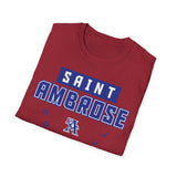 St. Ambrose Football Unisex Tri-Blend Crew Tee