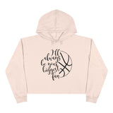 Highland Basketball Biggest Fan Crop Hoodie