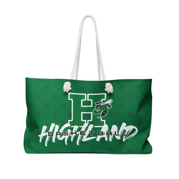 Green Highland Basketball Weekender Bag