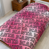 MANTA on Repeat Velveteen Plush Blanket