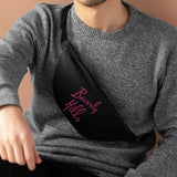 Black and hot pink Beverly Hills Fanny pack