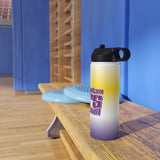 Bears Basketball Scratch Stainless Steel Water Bottle, Standard Lid