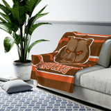 Padua stripe Velveteen Plush Blanket