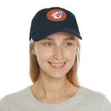 Internationals Dad Hat with Leather Patch (Round)