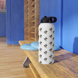 Bees all over Stainless Steel Water Bottle, Standard Lid