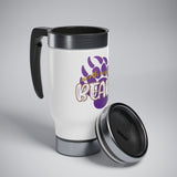 Bear Paw Stainless Steel Travel Mug with Handle, 14oz