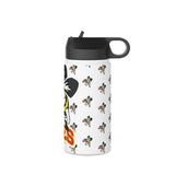 Bees all over Stainless Steel Water Bottle, Standard Lid