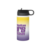 Bears Basketball Scratch Stainless Steel Water Bottle, Standard Lid