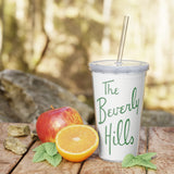 The Beverly Hills Plastic Tumbler with Straw