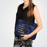 Blue camo I speak fluent Italian Laptop Sleeve