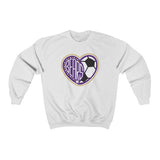 Bears Soccer Heart Unisex Heavy Blend™ Crewneck Sweatshirt