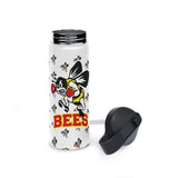 Bees all over Stainless Steel Water Bottle, Standard Lid