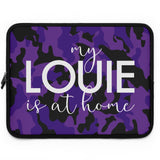 Purple camo left it at home Laptop Sleeve