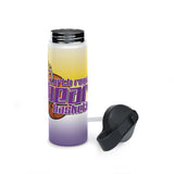 Bears Basketball Scratch Stainless Steel Water Bottle, Standard Lid