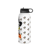 Bees all over Stainless Steel Water Bottle, Standard Lid