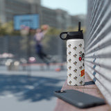 Bees all over Stainless Steel Water Bottle, Standard Lid