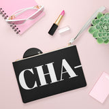 Cha-nel clutch black