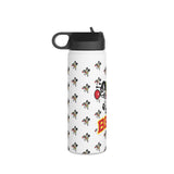 Bees all over Stainless Steel Water Bottle, Standard Lid