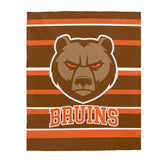 Padua stripe Velveteen Plush Blanket