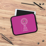 Hot pink eye chart Laptop Sleeve