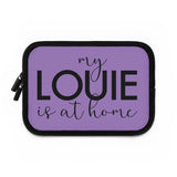 Purple my Louie is at home Laptop Sleeve