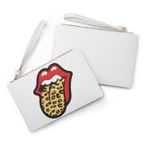 Leo world tour white clutch bag