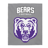 Royalton bears football Velveteen Plush Blanket