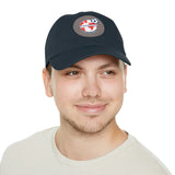 Internationals Dad Hat with Leather Patch (Round)